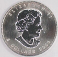 KANADA 2005 Liść klonu WIOSNA kolor 1 oz uncja srebra