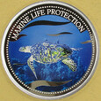 PALAU 2004 Marine Life Protection Żółw morski $5 Ag