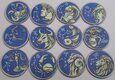 TUAMOTU 2020 Chiński Zodiak zestaw 12 monet UNC