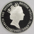 Brytyjskie Wyspy Dziewicze 1985 naszyjnik i guzik 20 dollars