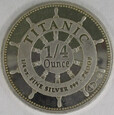 WIELKA BRYTANIA 2012 RMS Titanic 100 rocznica zatonięcia 1/4 oz Ag