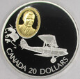 KANADA 1992 Havilland Gipsy Moth $20 Ag Box CoA