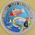 LIBERIA 1997 Rafa Koralowa Marine Life Protection Ag 5 dolarów UNC