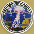 PALAU 2001 Marine Life Protection Meduza 5 dolarów