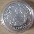 Dania 2006 10 koron 1oz Andersen Królowa Śniegu uncja srebra box