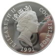 COOK Islands 1991 Słonie $100 5 x uncja srebra 