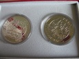 Singapur 1991 Obrona cywilna zestaw 2 monet $5 Ag CuNi  #21.1590