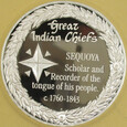 USA The Great Indian Chiefs Sequoya indianie Czirokezi Ag 