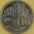 ZIMBABWE 1997 obiegowy 10 centów Baobab