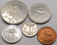 MALEZJA zestaw 5 monet