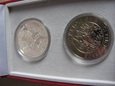 Singapur 1991 Obrona cywilna zestaw 2 monet $5 Ag CuNi  