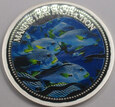 PALAU 2003 Wargacz Marine Life Protection Ag 5 dolarów UNC