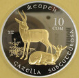 KIRGISTAN 2013 Gazela czarnoogonowa 10 som AG box CoA