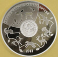 KIRGISTAN 2013 Gazela czarnoogonowa 10 som AG box CoA