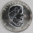KANADA 2005 Liść klonu LATO kolor 1 oz uncja srebra