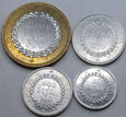 KAMBODŻA różne roczniki zestaw 4 monet UNC