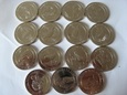 TURCJA 2018 zestaw 15 monet PTAKI średnica 32mm UNC #G