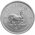 MONETA KRUGERRAND 1 UNCJA SREBRA 2024 ROK W KAPSLU MENNICZY