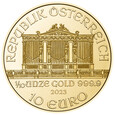 Wiedeński Filharmonik 1/10 uncji złota + opakowanie świąteczne