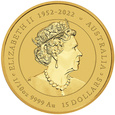 MONETA AUSTRALIJSKI LUNAR DRAGON ROK SMOKA 2024 ROK 1/10 UNCJI ZŁOTA