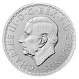 BRITANNIA KRÓL KAROL III 1 UNCJA SREBRA  