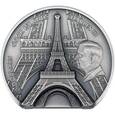 Eiffel Tower 2 uncje Srebra 2024 Ultra High Relief Antiqed Coin