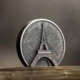 Eiffel Tower 2 uncje Srebra 2024 Ultra High Relief Antiqed Coin