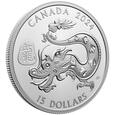 Canada: Lunar Year of the Dragon 1 uncja Srebra 2024 Proof 