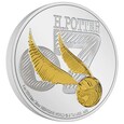 Harry Potter Classic Golden Snitch pozłacany 1 oz Srebra 2022 Proof