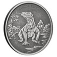 Tokelau: Komodo Dragon 1 uncja Srebra 2022 Antiqued Coin