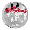 The Rolling Stones kolorowany 1 uncja Srebra 2022 Proof 