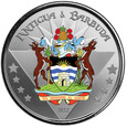 Antigua & Barbuda: Coat of Arms kolorowany 1 uncja Srebra 2022 Proof 