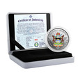 Antigua & Barbuda: Coat of Arms kolorowany 1 uncja Srebra 2022 Proof 