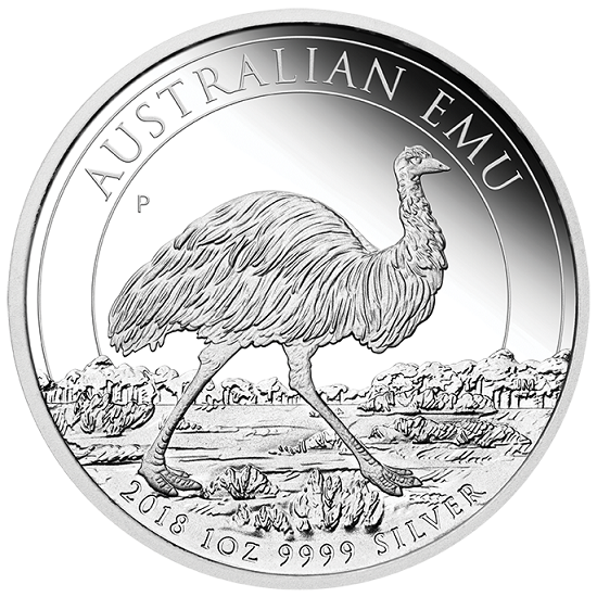 Australijski Emu 1 uncja Srebra 2018 Proof 1 Uncja Srebra