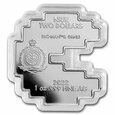 PAC-MAN kolorowany 1 uncja Srebra 2022 Proof Shaped Coin 