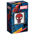 Marvel - Chibi 'Spider-Man' kolorowany 1 uncja Srebra 2023 Proof 