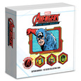 Marvel Avengers 60th Anniversary 'Captain America' 1 oz Ag 2023 Proof