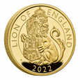 The Royal Tudor Beasts: Lion of England 1 uncja Złota 2022 Proof 