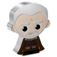 Star Wars - Chibi 'Count Dooku' kolorowany 1 uncja Srebra 2023 Proof