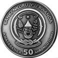 Rwanda: Nautical Ounce - USS Constitution 1 uncja Srebra 2022 Antique 