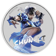 Tuvalu: Street Fighter - Chun Li kolorowana 1 uncja Srebra 2022