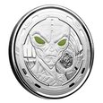 Ghana: Alien kolorowany 1 uncja Srebra 2022 Proof 