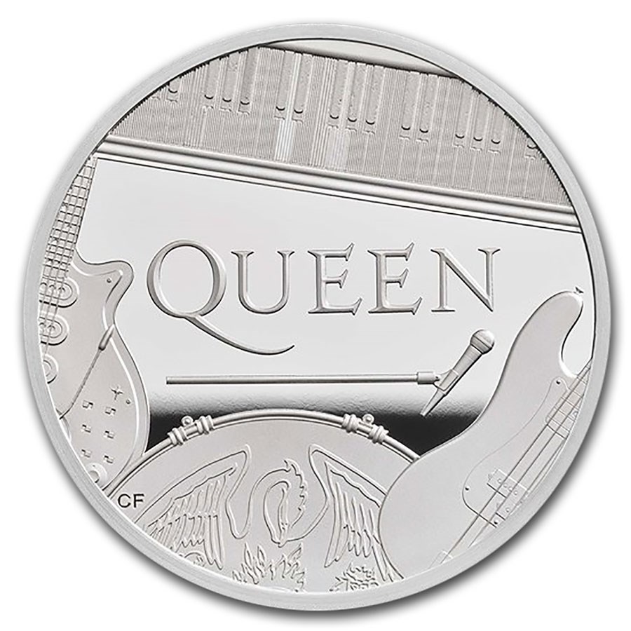 UK 2020 £5 Legendy Muzyki  Queen 2oz. Srebrna Moneta