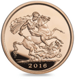 Wielka Brytania 2016 SUWEREN 39.94g Złota Moneta
