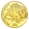 Kanada 2018 200$  Kanadyjskie Symbole Pacyfik 1oz Złota Moneta 