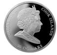 COOK ISLANDS 2011 - 20$ MASTERPIECES OF ART - MOLO - CANALETTO 3 OZ