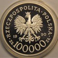 100 000 zł Solidarność 1994 Grubas