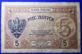 5 Złotych 1919 S.39.B ( KLS)
