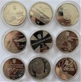 Ukraina zestaw 9 monet 
