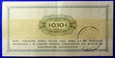 Bon Towarowy 10 centów 1969 GB
